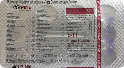 4g Pine Strip 10 Veg Strip Of 10 Capsules