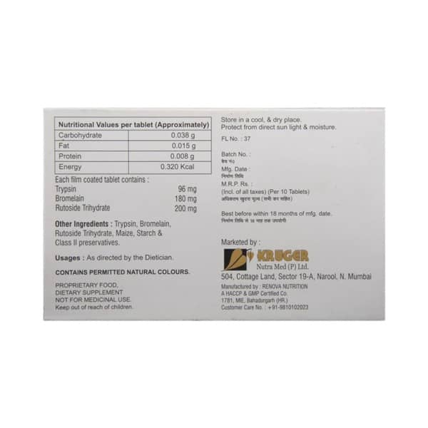 Brutozyme Strip Of 10 Tablets