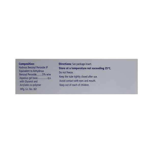Benzac Ac 5% Tube Of 15Gm Gel