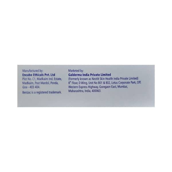Benzac Ac 5% Tube Of 15Gm Gel