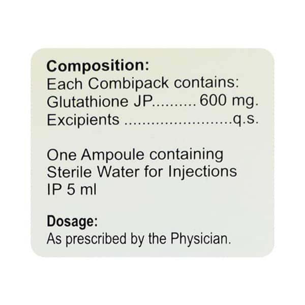 Glutone 600mg Dry Vial Of 1 Powder For Injection