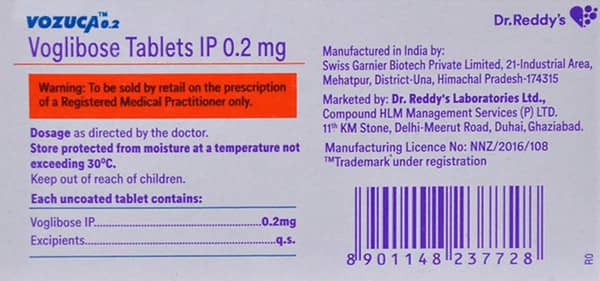 Vozuca 0.2Mg Strip Of 15 Tablets