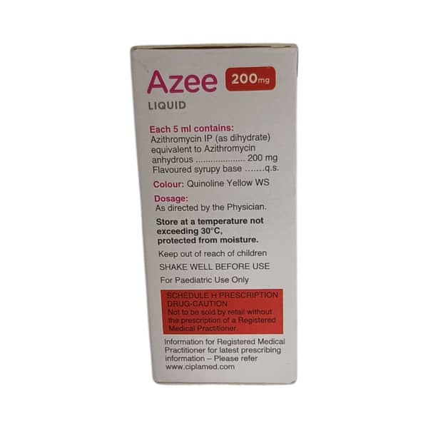 Azee 200mg Oral Liquid | Peppermint And Orange Flavour