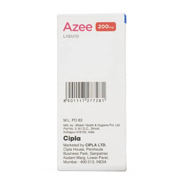 Azee 200mg Oral Liquid | Peppermint And Orange Flavour