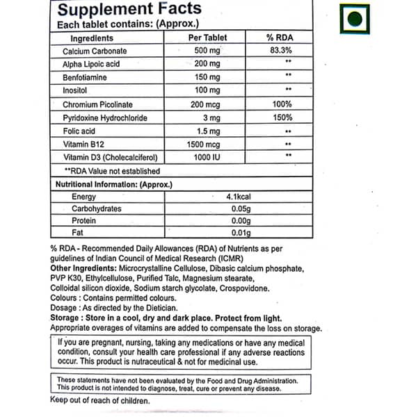 Benfoqor Cd3 Strip Of 10 Tablets