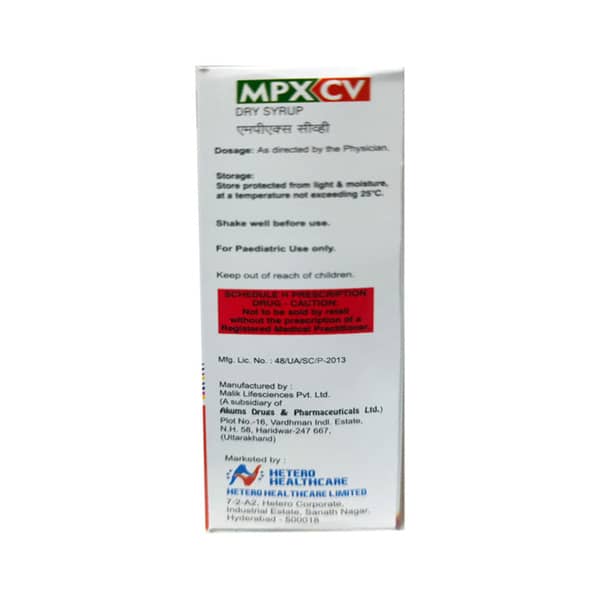 Mpx Cv Mango Flavour Bottle Of 30ml Dry Syrup