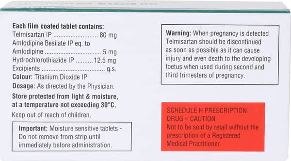 Amlopres Trio 80mg Strip Of 10 Tablets