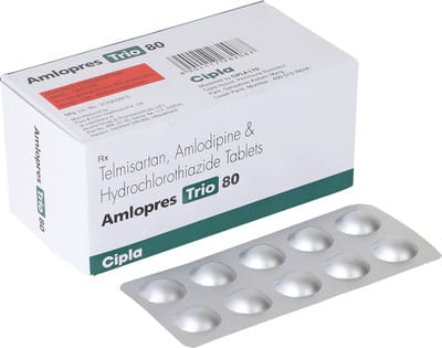 Amlopres Trio 80mg Strip Of 10 Tablets