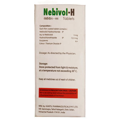 Nebivol H 5/12.5 Mg Strip Of 10 Tablets