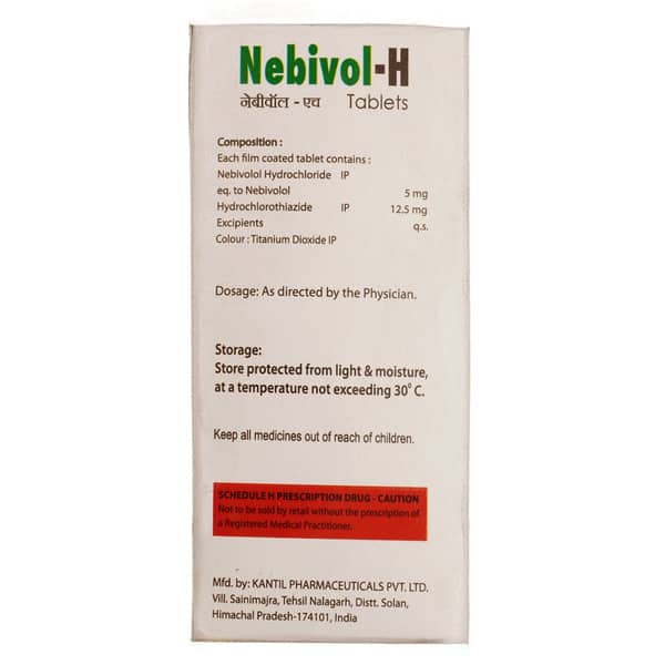 Nebivol H 5/12.5 Mg Strip Of 10 Tablets