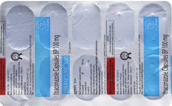 Itrancure 100mg Strip Of 10 Capsules