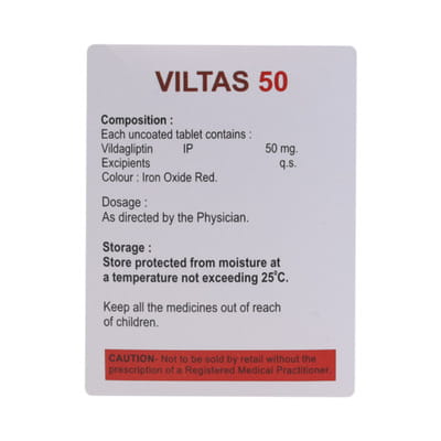 Viltas 50 Strip Of 15 Tablets