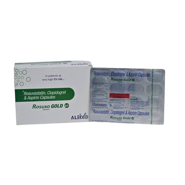 Rosuxo Gold 10mg Strip Of 15 Capsules