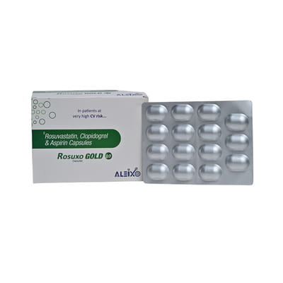 Rosuxo Gold 10mg Strip Of 15 Capsules