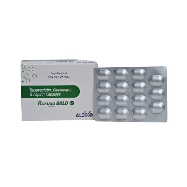 Rosuxo Gold 10mg Strip Of 15 Capsules
