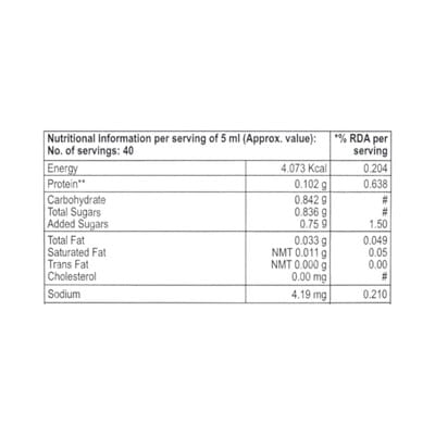 Zac D Mixed Friut Flavour Bottle Of 200ml Syrup