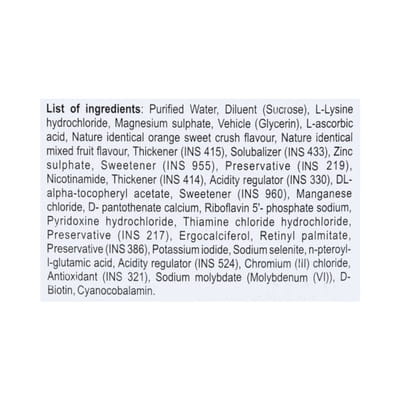 Zac D Mixed Friut Flavour Bottle Of 200ml Syrup