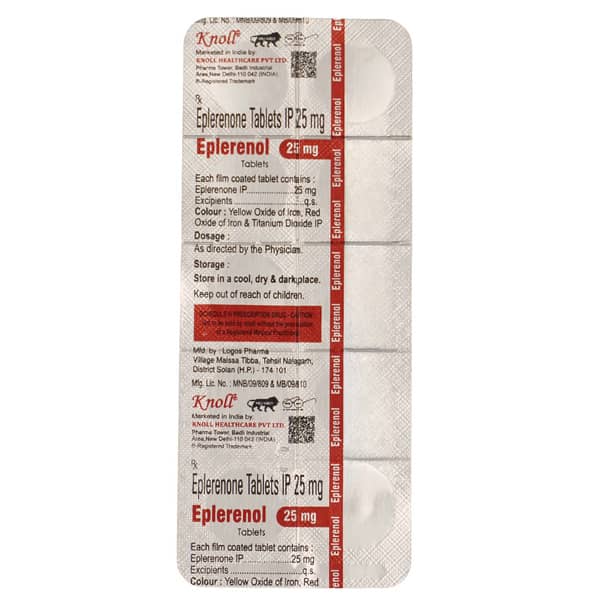 Eplerenol 25Mg Strip Of 10 Tablets