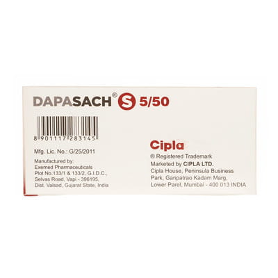 Dapasach S 5/50 Strip Of 10 Tablets