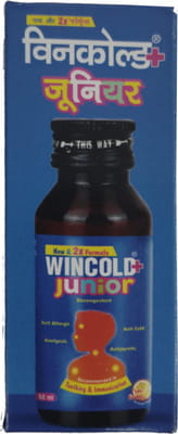 Wincold Plus Junior Tutti Fruti Ice Cream Flavour Bottle Of 60ml Suspension