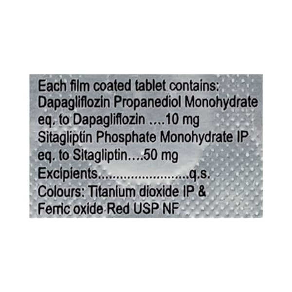 Gluxit S 10/50Mg Strip Of 10 Tablets