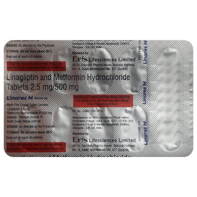 Linares M 2.5/500mg Strip Of 10 Tablets