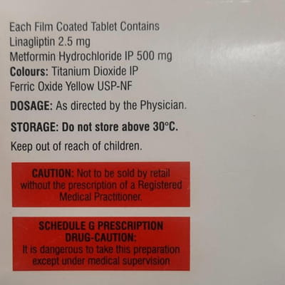 Linares M 2.5/500mg Strip Of 10 Tablets