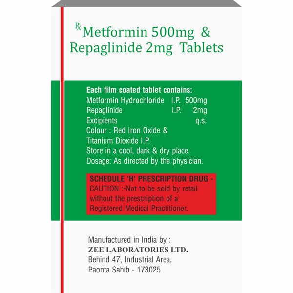 Repadix M Strip Of 10 Tablets