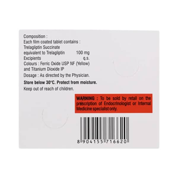 Trelaglip 100Mg Strip Of 2 Tablets (Pack Of 2)