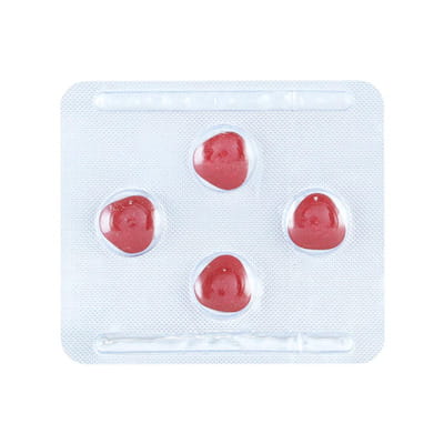Zenegra Red 100 Mg Strip Of 4 Tablets