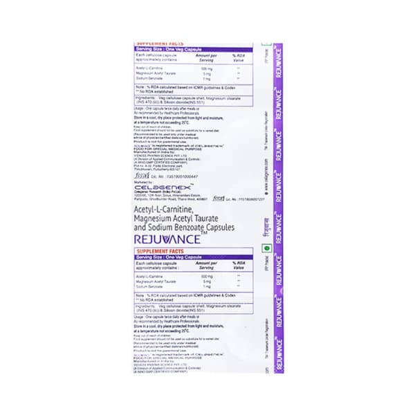 Rejuvance Strip Of 10 Capsules