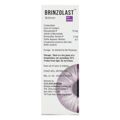 Brinzolast Bottle Of 5ml Eye Drops