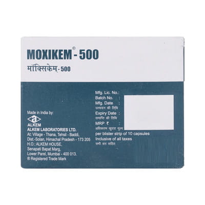 Moxikem 500mg Strip Of 15 Capsules