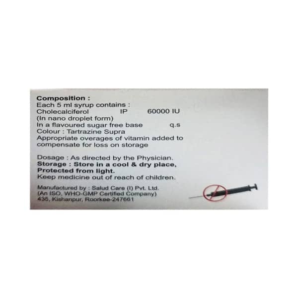 Visun D3 Sugar Free Bottle Of 5Ml Oral Solution