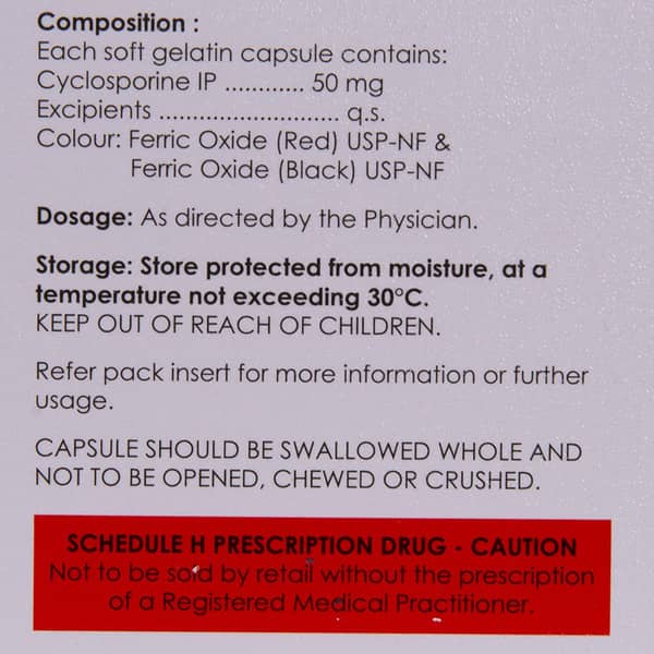 Cyclonox 50Mg Strip Of 5 Capsules