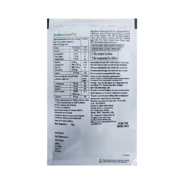 Antoxipan Ds Orange And Cooler Flavour Sachet Of 6gm Powder