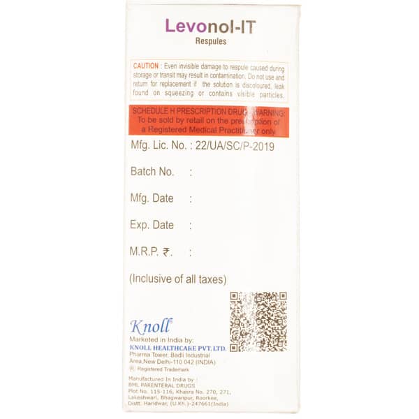 Levonol It 2.5Ml Packet Of 5 Respules