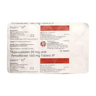 Razel F Plus 20mg Strip Of 15 Tablets