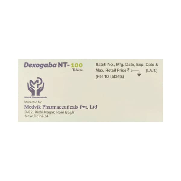 Dexogaba Nt 100Mg Strip Of 10 Tablets