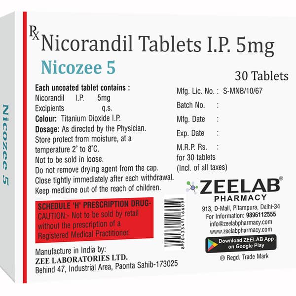 Nicozee 5mg Strip Of 30 Tablets