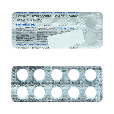Sodicarb 500 Mg Strip Of 10 Tablets