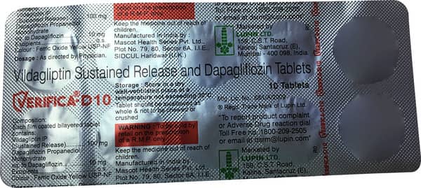Verifica D 10mg Strip Of 10 Tablets