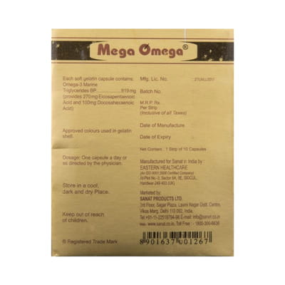 Omega Strip Of 10 Capsules