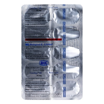 Candigo Sb 50mg Strip Of 10 Capsules