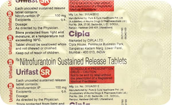 Urifast Sr 100mg Strip Of 15 Tablets