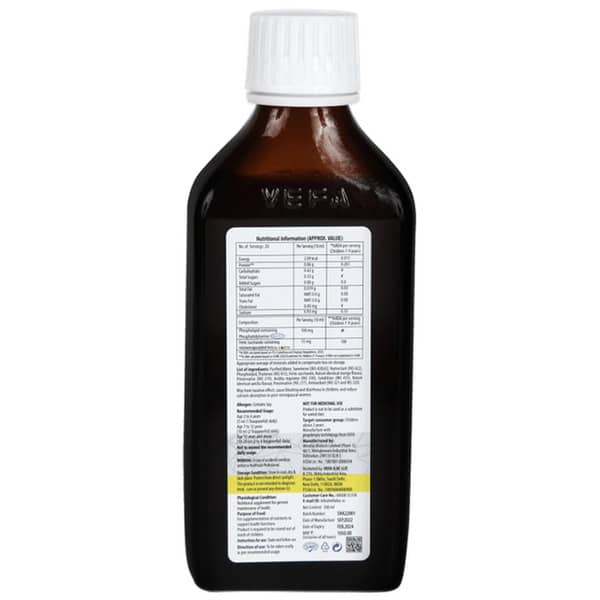 Sharpkidz Mango Vanilla Flavour Sugar Free Bottle Of 200ml Suspension