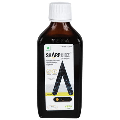 Sharpkidz Mango Vanilla Flavour Sugar Free Bottle Of 200ml Suspension