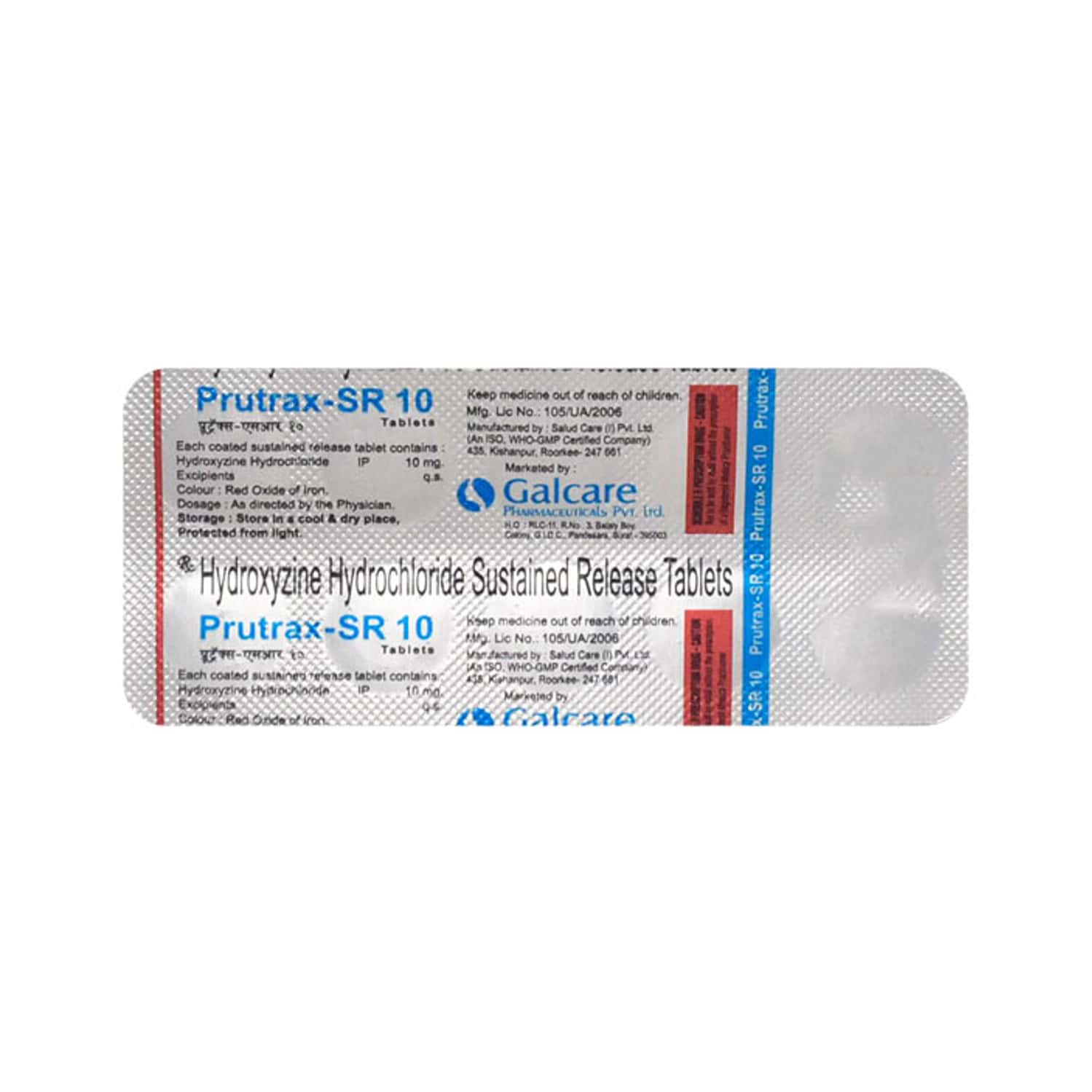 Prutrax Sr 10 MG Tablet (10): Uses, Side Effects, Price & Dosage ...