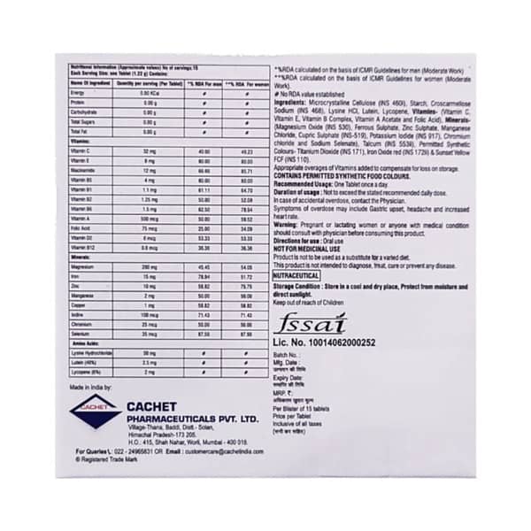 Cadbe Strip Of 15 Tablets