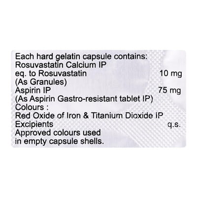 Rosycap Asp 10/75mg Strip Of 15 Capsules